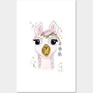 Llama Posters and Art